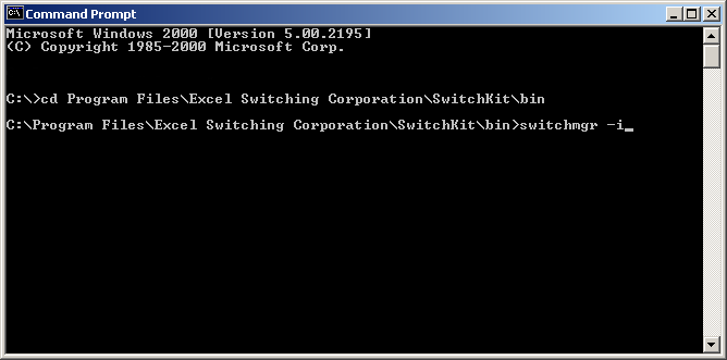 Starting SwitchManager