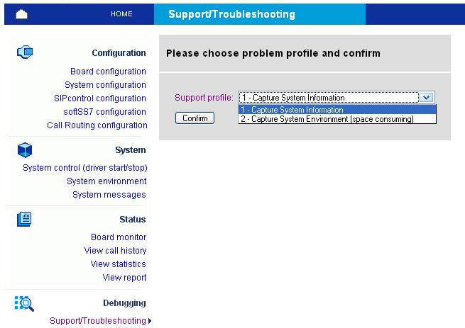 support troubleshooting